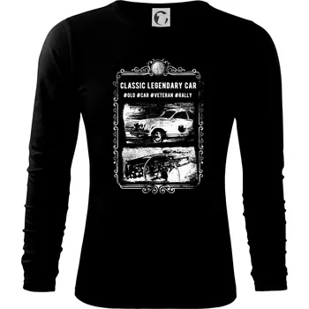 Pánská móda Classic Car Show - Triko s dlouhým rukávem FIT-T long sleeve - M ( Černá )