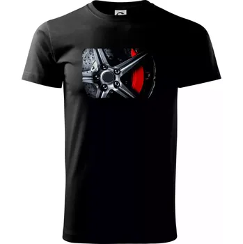 Pánské tričko Kotoučová brzda vrtaná - Triko extra velké (5-8XL) - 8XL ( Černá )