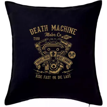 Polštář Death Machine - Polštář 50x50 - 50x50 - Pouze potah ( Černá )