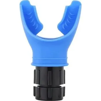 Trenažér plic s nastavitelným odporem 9,7 x 5,2 x 3,3 cm Silikonový náustek Posilovač dechu pro sport a rehabilitaci modrá