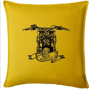 Polštář Biker Motorcycle motorka - Polštář 50x50 - 50x50 - Pouze potah ( Žlutá )
