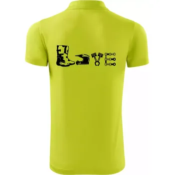 Pánská košile Enduro Love - Polokošile Victory sportovní (dresovina) - 2XL ( Limetková )