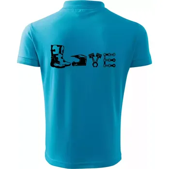 Pánská košile Enduro Love - Polokošile pánská Pique Polo 203 - 4XL ( Světlý tyrkys )