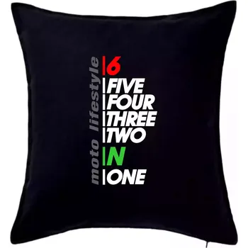 Polštář Moto lifestyle - Polštář 50x50 - 50x50 - Pouze potah ( Černá )