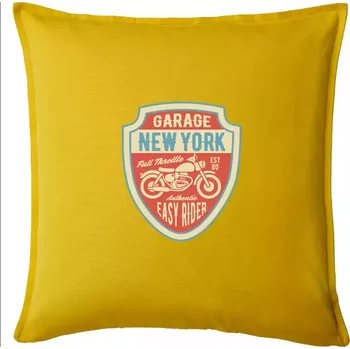 Polštář Garage New York - Polštář 50x50 - 50x50 - Pouze potah ( Žlutá )