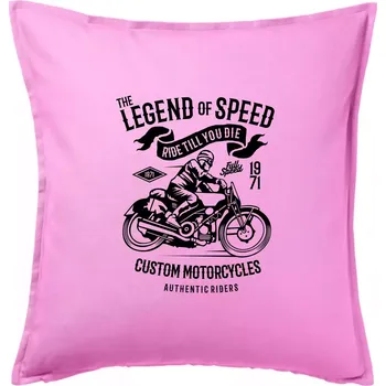 Polštář The Legend of Speed - Polštář 50x50 - 50x50 - Pouze potah ( Růžová )