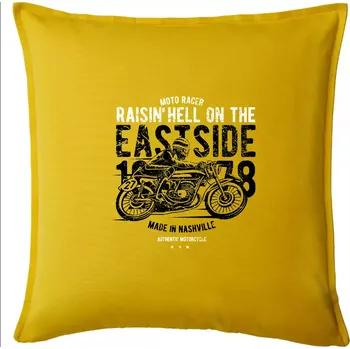 Polštář Raisin Hell Moto Racer - Polštář 50x50 - 50x50 - Pouze potah ( Žlutá )