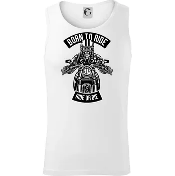 Pánské termoprádlo Lebka ride or die - Tílko pánské Core - S ( Bílá )