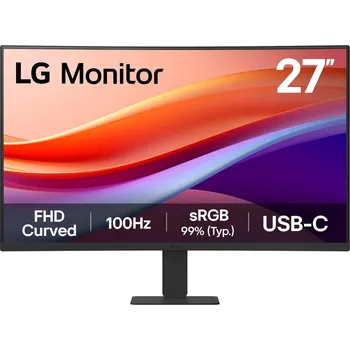 Monitor LG MT IPS LCD LED 27" 27U421A - VA panel, 1920x1080, zakřivený, 100hz, USB-C, HDMI