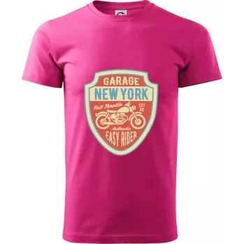 Garage New York - Klasické pánské triko vyšší gramáže - XS ( Purpurová )