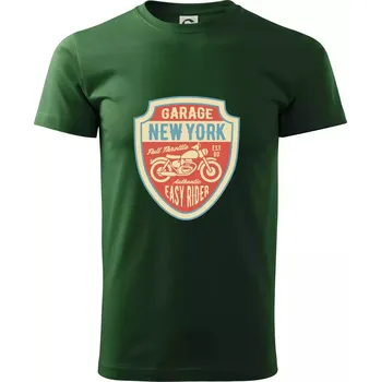 Pánské tričko Garage New York - Triko extra velké (5-8XL) - 8XL ( Lahvově zelená )