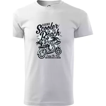 Pánské tričko Scooter Beach - Triko extra velké (5-8XL) - 8XL ( Bílá )