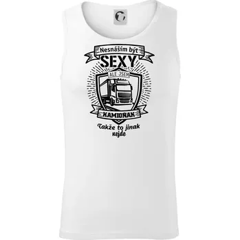 Nesnáším být sexy - Kamioňák ERB - Tílko pánské Core - XL ( Bílá )