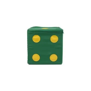 Výuková hračka Molitanová kostka ČLOVĚČE NEZLOB SE zelená MK30