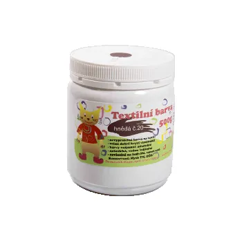 Speciální výtvarná barva Barva na textil HOBBY 500g tmavě hnědá č.20 13920