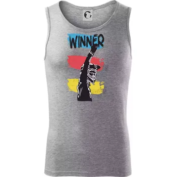 Winner závodník - Tílko pánské Core - S ( Tmavě šedý melír )