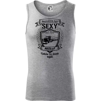 Nesnáším být sexy - Mlíkař - Tílko pánské Core - L ( Tmavě šedý melír )