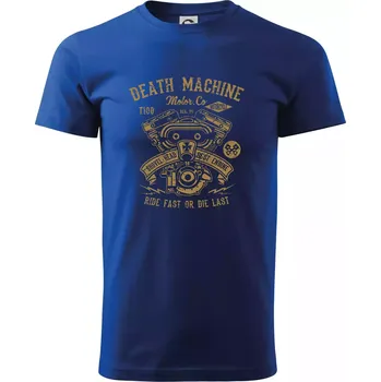 Death Machine - Triko extra velké (5-8XL) - 7XL ( Královská modrá )