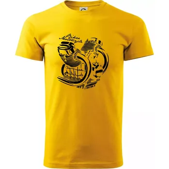 Biker Motorcycle motor - Triko extra velké (5-8XL) - 7XL ( Žlutá )