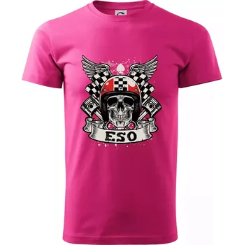 Motorkář eso - Klasické pánské triko vyšší gramáže - XS ( Purpurová )