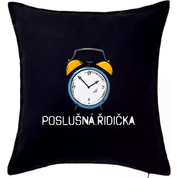 Polštář Poslušná řidička - Polštář 50x50 - 50x50 - Pouze potah ( Černá )