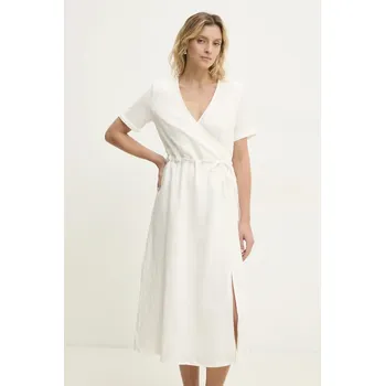 Dámské šaty Bavlněné šaty Answear.LAB ps8867.FKK bílá 00X, vel. L