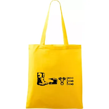 Enduro Love - Taška bavlněná - 42 x 38 cm ( Žlutá )