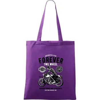 Nákupní taška Forever Two Wheel - Taška bavlněná - 42 x 38 cm ( Fialová )