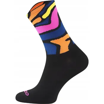 Pánské ponožky Prodyšné cyklistické Ponožky Todo Cycling Pro - růžovo-bambusové mozaikové, 35-38