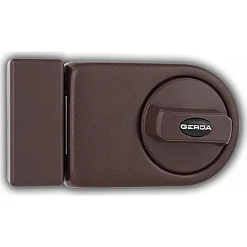 Visací zámek VRCHNÍ ZÁMEK NA DVEŘE GERDA ZN 100 HNĚDÝ, 3 KLÍČE, KOMPLET