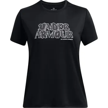 Dívčí tričko Dívčí tričko Under Armour UA Tech Wordmark SS 1389759 001 Under Armour: Dětské XL (160-170 cm)