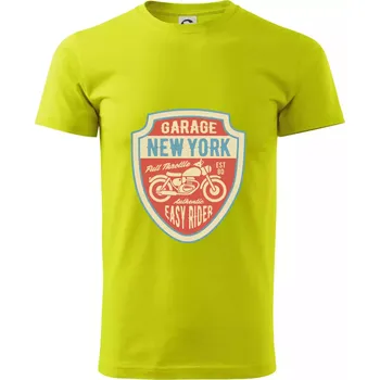 Pánské tričko Garage New York - Klasické pánské triko vyšší gramáže - 2XL ( Limetková )