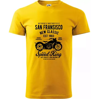 San Fransisco Motorcycle - Triko extra velké (5-8XL) - 8XL ( Žlutá )
