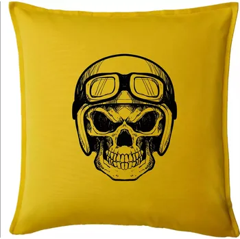 Polštář Nasranej motorkář - Polštář 50x50 - 50x50 - Pouze potah ( Žlutá )