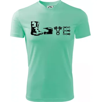 Chlapecké tričko Enduro Love - Dětské triko sportovní (dresovina) - 158 cm/12 let ( Mátová )