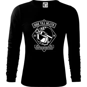 Pánská móda Ride Till Death - Triko s dlouhým rukávem FIT-T long sleeve - M ( Černá )