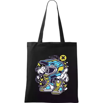 Motohelmátor - Taška bavlněná - 42 x 38 cm ( Černá )