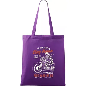 Go Ride Hard - Taška bavlněná - 42 x 38 cm ( Fialová )