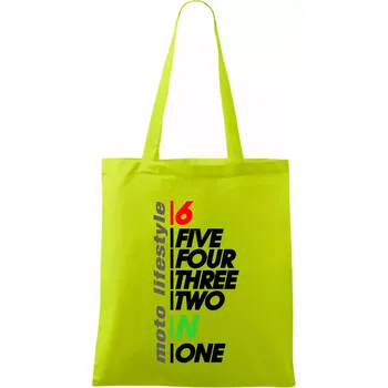 Moto lifestyle - Taška bavlněná - 42 x 38 cm ( Limetková )