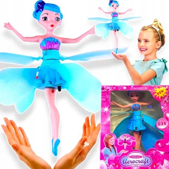 Panenka LÉTAJÍCÍ PANENKA MAGICKÁ VÍLA KVĚTINOVÁ OVLÁDANÁ RUKOU USB