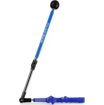 Golfové rukavice Skládací golfový trenažér PGM 73–93 cm Korekční pomůcka s nastavitelnou délkou a úhlem Pro praváky i leváky Trénink pro začátečníky modrá