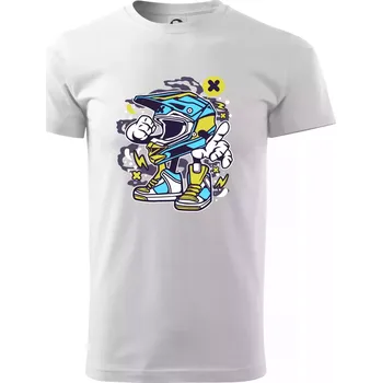 Motohelmátor - Triko extra velké (5-8XL) - 7XL ( Bílá )