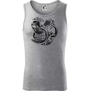 Biker Motorcycle motor - Tílko pánské Core - S ( Tmavě šedý melír )