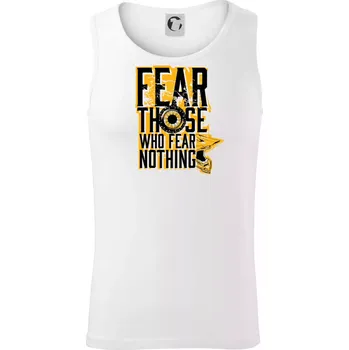 Motocross fear those who fear nothing - Tílko pánské Core - 2XL ( Bílá )