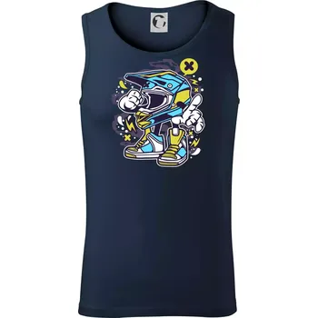Motohelmátor - Tílko pánské Core - 2XL ( Námořní modrá (velmi tmavá - téměř černá) )