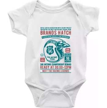 Kojenecký body Brands Hatch Racing - Body kojenecké s krátkým rukávem - Krátký r. do 3 měs ( Bílá )