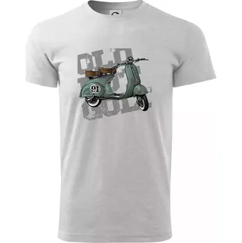 Scooter olive - Triko extra velké (5-8XL) - 6XL ( Světlešedý Melír )