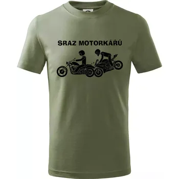 Sraz motorkářů (Hana-creative) - Tričko dětské bavlněné - 122 cm/6 let ( Khaki )