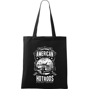 American Hotrods - Taška bavlněná - 42 x 38 cm ( Černá )