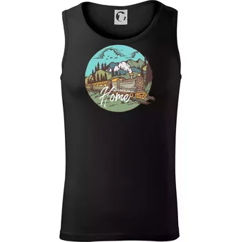 Train back to home - Tílko pánské Core - 2XL ( Černá )